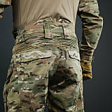 Тактичні бойові штани з наколінниками G4 Мультикам, фото 8