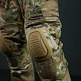 Тактичні бойові штани з наколінниками G4 Мультикам, фото 9