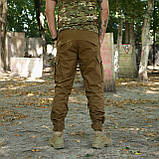 Тактичні койот штани Kiborg Tactic Gen.1 + 6 функціональних кишень | Матеріал Ріп-стоп (S), фото 5