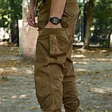 Тактичні койот штани Kiborg Tactic Gen.1 + 6 функціональних кишень | Матеріал Ріп-стоп (S), фото 6