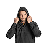 Кофта тактична Helikon-Tex RANGE HOODIE - TopCool, чорний, розмір S, фото 4