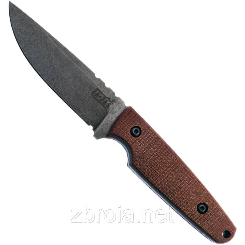 Ніж Za-Pas Handie Stonewash (brown micarta, kydex sheath)