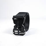 Тактичний ремінь з металічною пряжкою на магніті Чорний, фото 2