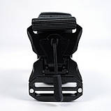 Тактичний ремінь з металічною пряжкою на магніті Чорний, фото 3