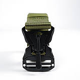 Тактичний ремінь з металічною пряжкою на магніті Чорний, фото 4