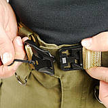 Тактичний ремінь з металічною пряжкою на магніті Чорний, фото 8