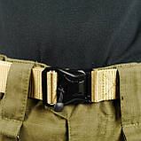 Тактичний ремінь з металічною пряжкою на магніті Чорний, фото 9
