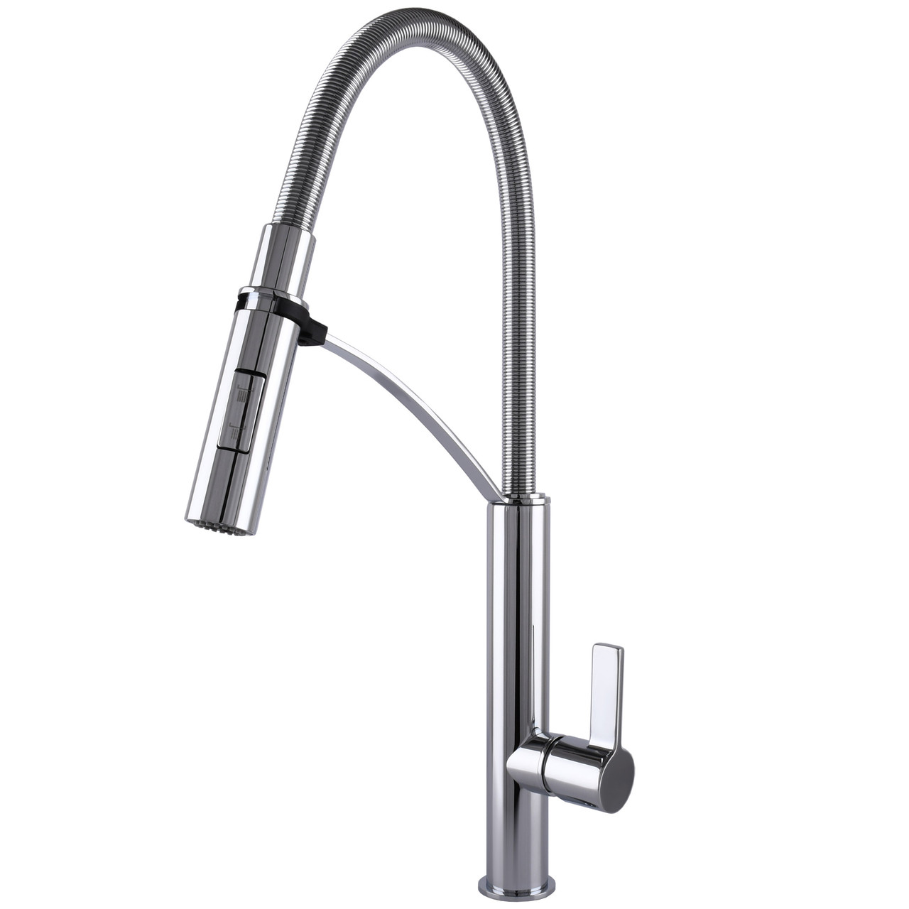 Змішувач для кухні латунний з гнучким гусаком TOPAZ SARDINIA TS 8818-0 Хром глянець, фото 1