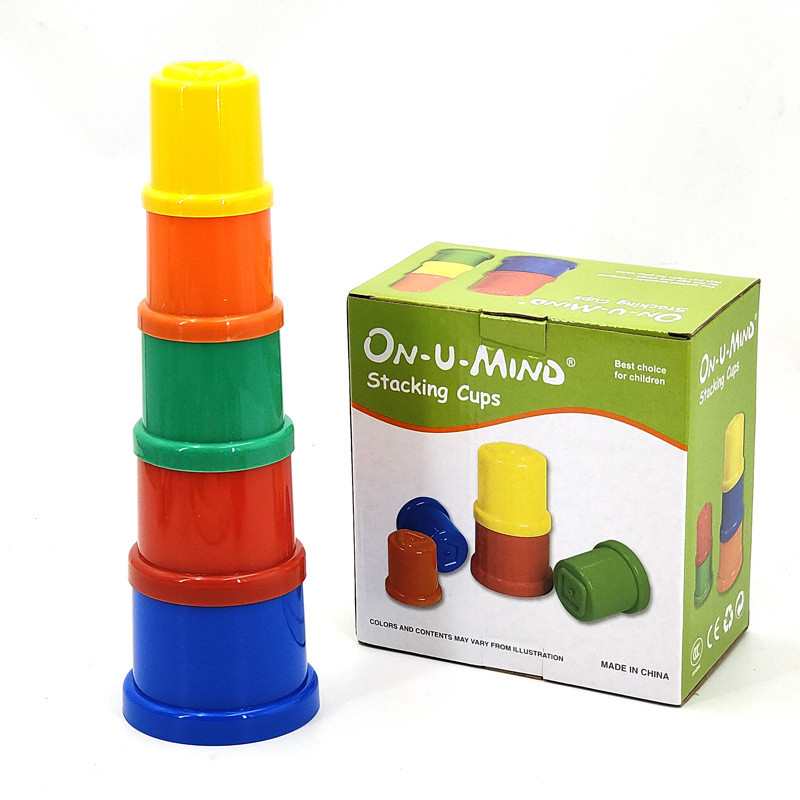 Розвиваючий набір пірамідка Чашечки від Obetty, фото 1