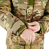 Тактична зимова Куртка-Бушлат Чоловіча для ЗСУ Kiborg (Таслан DK) XL(52) / Бушлат Камуфляж Мультикам Omni-Heat, фото 5