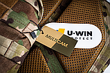 Бронежилет 5 класу захисту U-WIN PRO зі швидким скиданням 250х300 з камербандами Розміру 2 під балістичні пакети Cordura 1000, фото 9