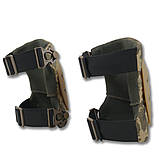 Універсальні наколінники Швидкого скидання Kiborg Піксель з Гнучкою накладкою та  Італійською фурнітурою, фото 2