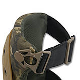 Універсальні наколінники Швидкого скидання Kiborg Піксель з Гнучкою накладкою та  Італійською фурнітурою, фото 3