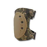 Універсальні наколінники Швидкого скидання Kiborg Піксель з Гнучкою накладкою та  Італійською фурнітурою, фото 4