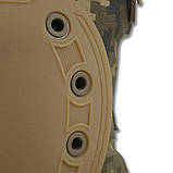 Універсальні наколінники Швидкого скидання Kiborg Піксель з Гнучкою накладкою та  Італійською фурнітурою, фото 5