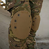 Універсальні наколінники Швидкого скидання Kiborg Піксель з Гнучкою накладкою та  Італійською фурнітурою, фото 7