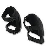 Чорні наколінники Kiborg з швидким скидом Виготовлені з 3D підкладкою та наповнювачем поліформом, фото 2