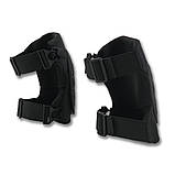 Чорні наколінники Kiborg з швидким скидом Виготовлені з 3D підкладкою та наповнювачем поліформом, фото 3