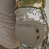 Налокітники з швидким Скиданням Kiborg (Піксель) Оксфорд 600D + 3D сітка + Наповнювач що не вбирає вологу, фото 9