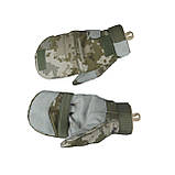 Тактичні утепленні зимові рукавиці Softshell піксель S, фото 4