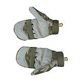 Тактичні утепленні зимові рукавиці Softshell піксель S, фото 5