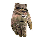 Тактичні Рукавички для Захисту Пальців Touch Screen Мультикам 2XL | Військові рукавички Нейлон, фото 3