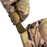 Тактичні Рукавички для Захисту Пальців Touch Screen Мультикам 2XL | Військові рукавички Нейлон, фото 7