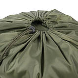 Спальний мішок з капюшоном 2.10х90 фліс олива зимовий, фото 5