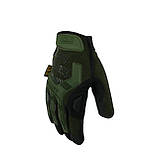 Штурмові Захисні Рукавички Тактичні Mechanix MX-61 Олива / Пара Армійських Рукавичок Хакі, фото 9