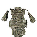Бронежилет Militex M з балістичним пакетом Militex 2 клас захисту Cordura original USA Мультикам, фото 2