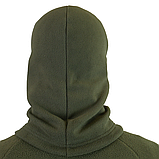 Тактична зимова Балаклава флісова Militex Хакі Універсальна | Захист від вітру з військовою балаклавою, фото 4