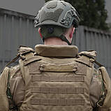 Бронежилет L з балістичним пакетом Militex 1 клас захисту Койот, фото 8