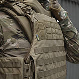 Бронежилет XL з балістичним пакетом Militex 2 клас захисту Койот, фото 7