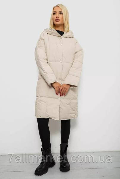 Куртка жіноча зима 8832 beige р.S-XL "Seven Group" недорого гуртом від прямого постачальника