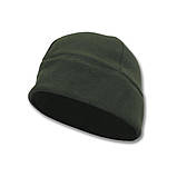 Шапка флісова олива, фото 2