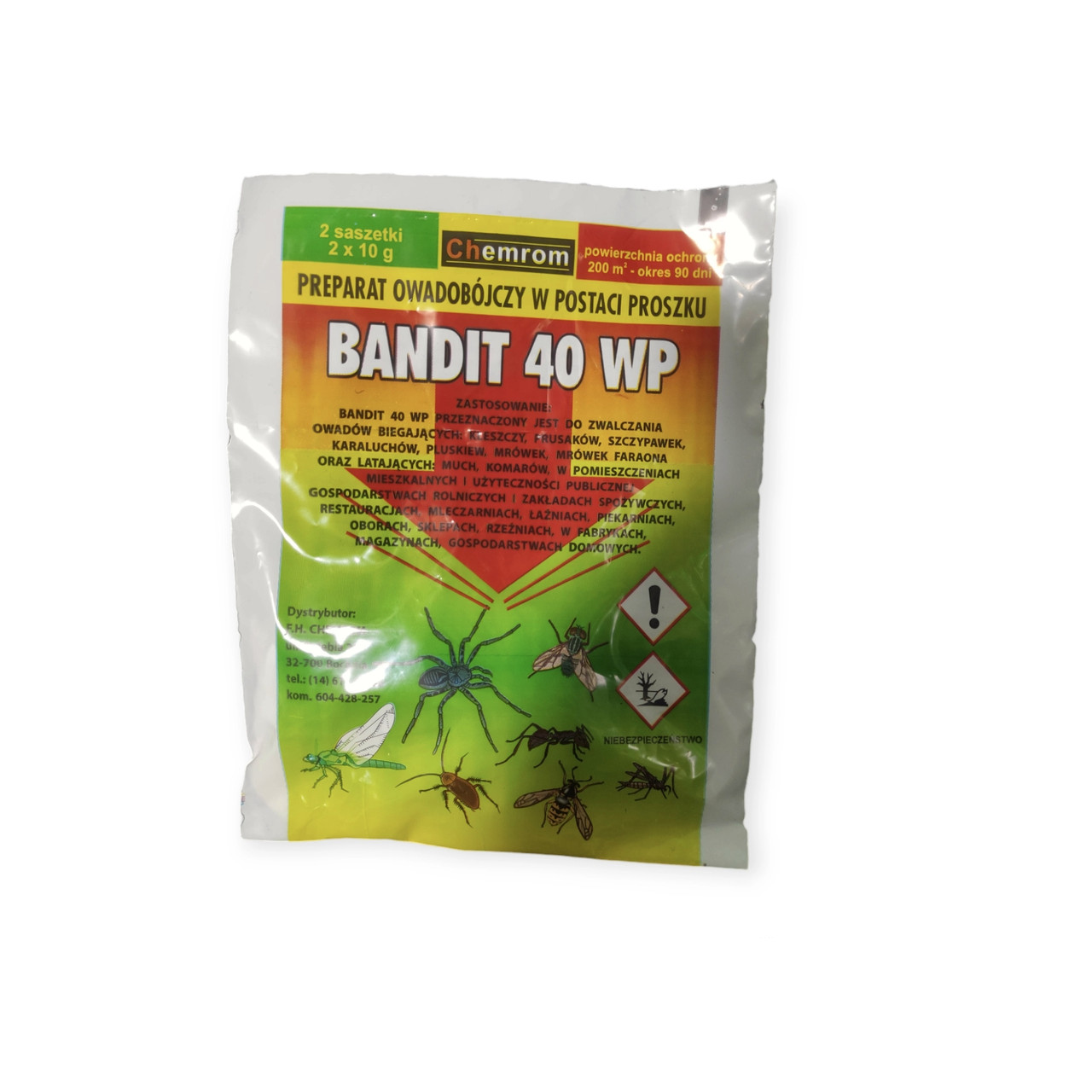 Засоби від комах Бандіт 40 WP 2шт по 10г Chemrom Польща