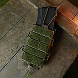 Підсумок хаки під 1 магазин Kiborg М-1  Передня частина з системою MOLLE + посилена стропа, фото 9