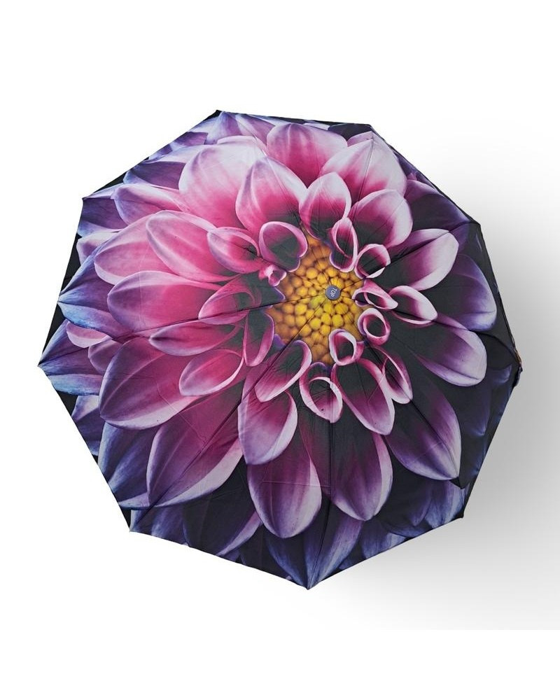 Парасолька жіноча автомат Toprain №704(5) Велика Квітка 9 спиць 3 складання, фото 1