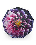 Парасолька жіноча автомат Toprain №704(5) Велика Квітка 9 спиць 3 складання, фото 2