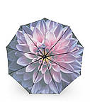 Парасолька жіноча автомат Toprain №704(5) Велика Квітка 9 спиць 3 складання, фото 3