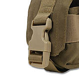 Підсумок койот під 1 гранату Kiborg з системою кріплення MOLLE | Матеріал Cordura 1000D + Поліамід, фото 8