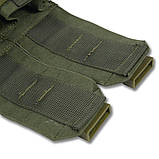 Підсумок Хакі під 2 гранати Kiborg Матеріал Cordura 1000D + Система кріплення MOLLE, фото 4