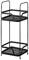 Полиця Ardesto Vigor 2-ярусна 16х15.5х40см, метал, поліпропілен, чорний