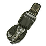 Підсумок-аптечка Піксель (20х16, 5х8, 7 см) | Швидке скидання Kiborg GU Cordura 1000D + NIR-просочення, фото 5