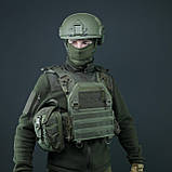 Підсумок-аптечка хакі (20х16, 5х8, 7 см) | Швидке скидання Kiborg GU Cordura 1000D + NIR-просочення, фото 7