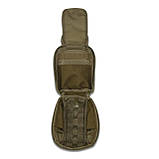 Підсумок-аптечка койот (20х16, 5х8, 7 см) | Швидке скидання Kiborg GU Cordura 1000D + NIR-просочення, фото 7