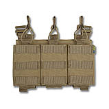 Знімна панель (25 х 15 см) койот для плитоноски з підсумками для 3 магазинів з NIR-просоченням (від ПНБ), фото 2