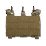 Знімна панель (25 х 15 см) койот для плитоноски з підсумками для 3 магазинів з NIR-просоченням (від ПНБ), фото 3