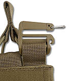 Знімна панель (25 х 15 см) койот для плитоноски з підсумками для 3 магазинів з NIR-просоченням (від ПНБ), фото 7