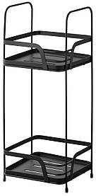 Полиця Ardesto Vigor 2-ярусна 16х15.5х40см, метал, поліпропілен, чорний
